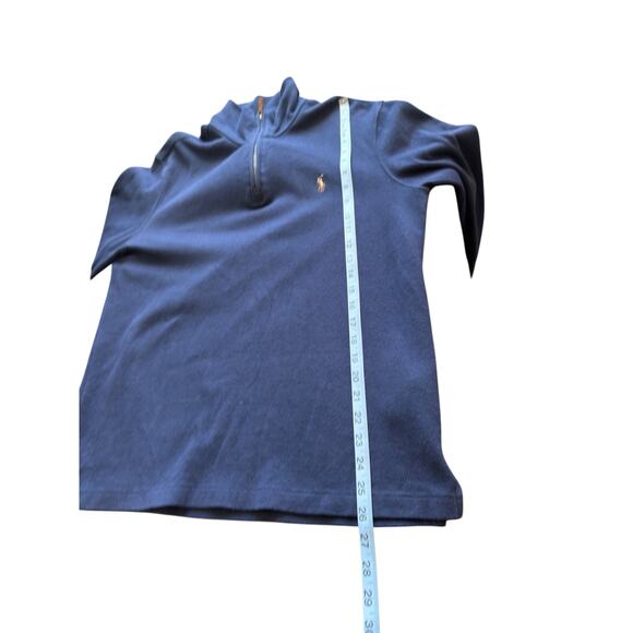 Polo Ralph Lauren Men's Half Zip Pullover Navy Blue Estate Rib Preppy Small - Picture 12 of 12